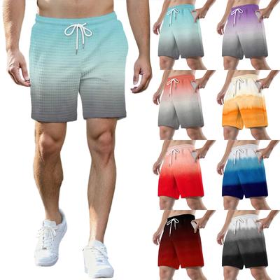 Pantalones Cortos Deportivos Estampados de Moda para Hombre Cinturilla Elástica Bolsillo Pantalones Cortos de Gimnasio