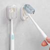 1-5Pcs Toothbrush Holders With Cover Punch-free Wall-mounted Toothbrush Holders Self-adhesive Dust-free Bathroom Storage Racks