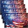American Flag Placemats Set of 4 12"x18" Firework Placemats for Dining Table Indoor Outdoor Kitchen