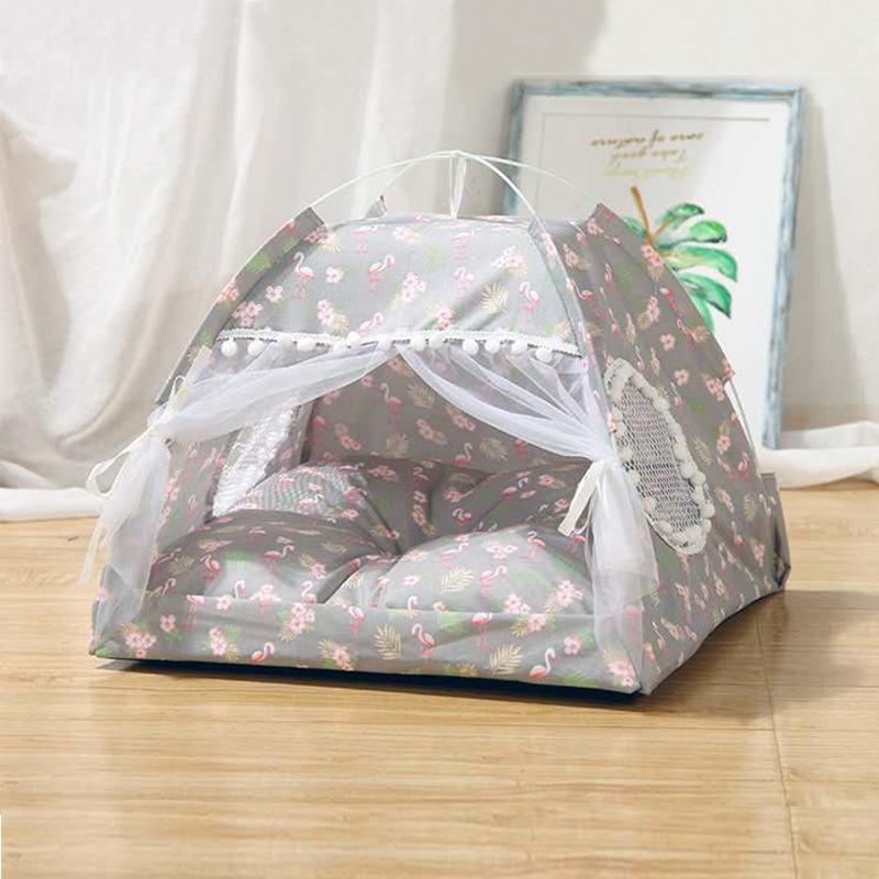 Sweet Princess Cat Bed, Foldable Tent, Dog House, Kitten Basket Beds, Cute Cat Houses, Home Cushion, Pet Kennel Products