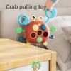 Baby Fun Cartoon Crab Lala Toy Whip Music Puzzle Early Education Toys a Variety of Play Can Be Pressed To Bite