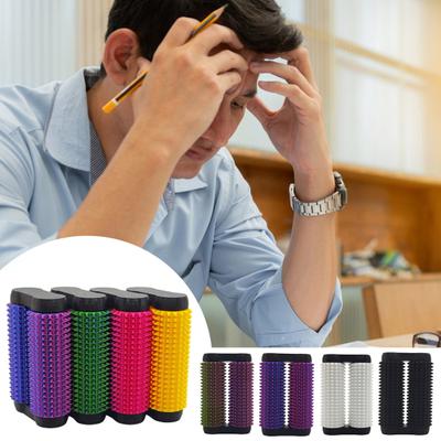 3D-gedrucktes Stachelwalzen-Fidget-Toy Angst-Stressabbau Kinder Jugendliche Erwachsene Handheld Noppige Rollmassage-Stab Tragbar Doppelreihen-Rolle Sensorisch