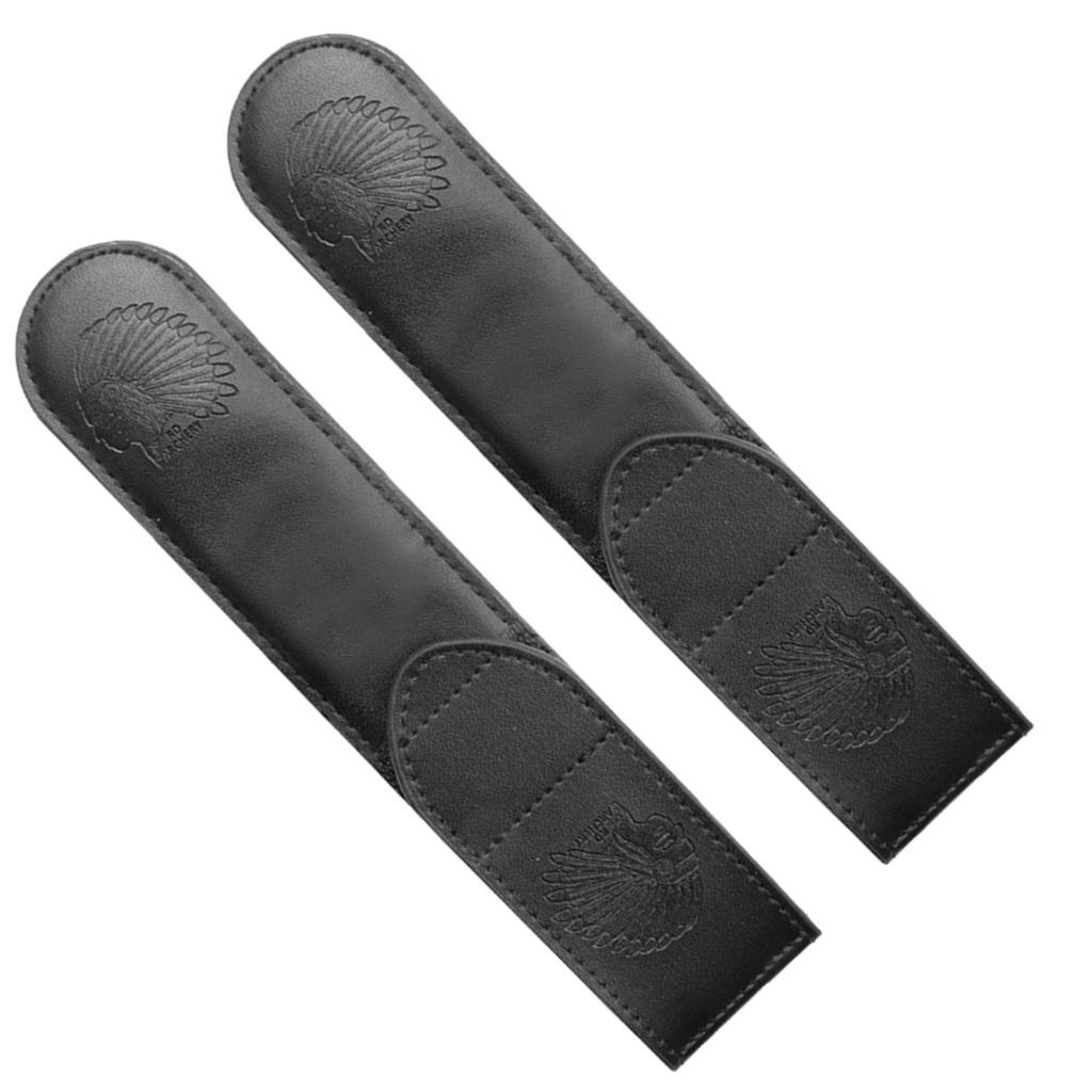 2pcs Outdoor Bow Hook for Recurve Holder on Your Waist Belt, Artificial Leather, Durable, Black
