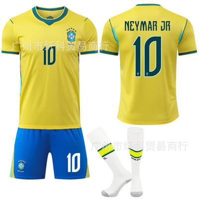 2526 USA Kanada Mexiko VM Fotbollströja Nr. 10 Neymar 7 Vinicius Hemma Landslaget