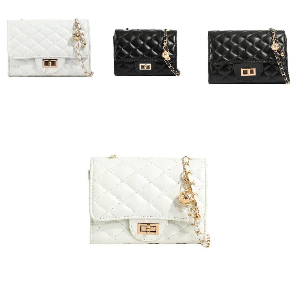 Trendy Pu Crossbody Bag With Quilted Pattern And Mobile Pocket For Casual Outfits