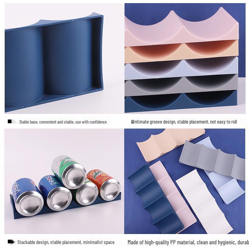 Compact Wine & Beverage Storage Rack for Desktop & Refrigerator