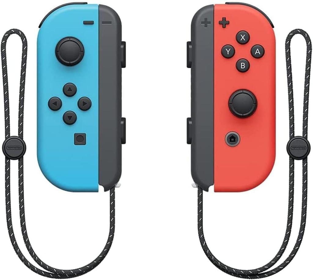 Refurbished Nintendo Switch OLED Model with Neon Blue and Neon 64GB of storage Joy-Con (L) (R) Red, included.