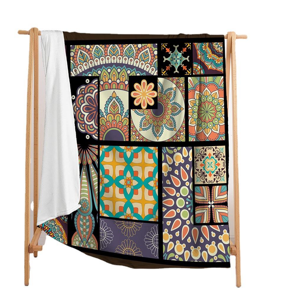 Blanket Flannel Blanket Bohemian 3D Digital Printing Blanket Cover Blanket