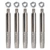 5PCS 4/5/6mm Grinding Head Cylindrical Burr Chainsaw Sharpening Kit Sharpener Grinding Head For Metal Processing CNC Machining