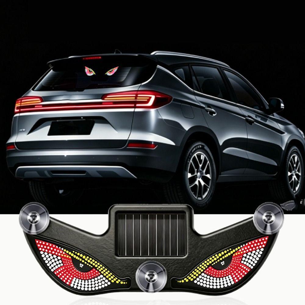 Luce di Avvertimento Solare a LED Decorativa per Auto Sensore di Luce Luce di Avvertimento Ricaricabile Occhio Maligno Luce per Auto