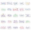 Inspirational English Sentences Waterproof DIY Stickers: 50 Sheets for Skateboards, Phone Cases, Suitcases