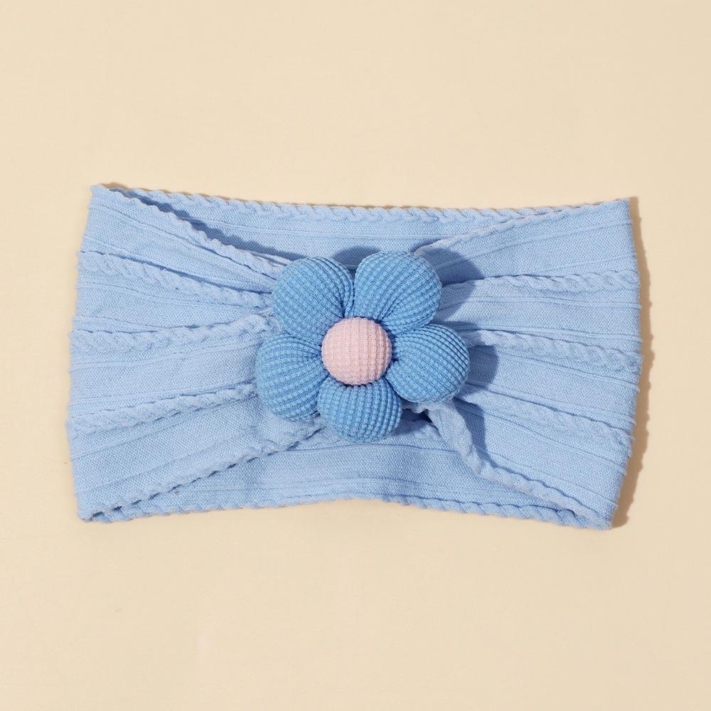 Cute Flower Infant Baby Wide Headband Soft Stretchy Elastic Baby Girl Headscarf Nylon Newborn Head Wrap