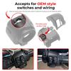 Motorcycle Handlebar Control Switch Housings Cover Kit Chrome Aluminum Accessory For Harley Davidson 2014-Later XL Dyna Softail