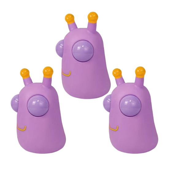 1/2/3Pcs Popping Eye Cabbage Worm Toy Anxiety Stress Relief Caterpillar Squeeze Pinch Sensory Toy Kids Teens Adults Soft Stress Ball Animal Fidget Toy