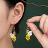 Acrylic Lemon Shaped Necklace Sweet Fruit Hooks Earring New Dangle Earrings  Party