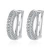 Letter D Ear Buckle Inlaid with Zirconium Diamonds, Niche Temperament Earrings, Simple Small Fresh and Smooth European and American Earrings 2026