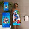 P-PAW P-Patrol Beach Towel, Kids Cartoon Dog Print, Quick Dry Microfiber Bath Towel, Super Absorbent Pool Swim Towel for Boys