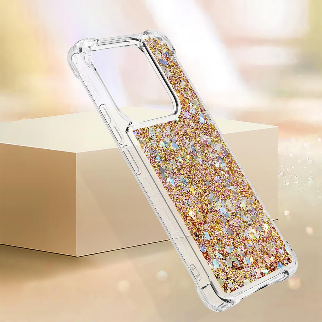 Bling třpytivý tekutý kryt s tekutým pískem pro Xiaomi Redmi Note 14 4G Note14 Poco M7 Pro 5G Proti pádu Ochranný Roztomilý Průhledný Kryt