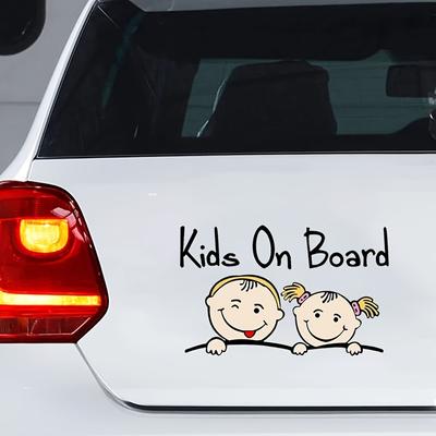 Kids On Car Car Decals, Easy To Apply and Remove Car Stickers, Waterproof Car Stickers and Decals Waterproof