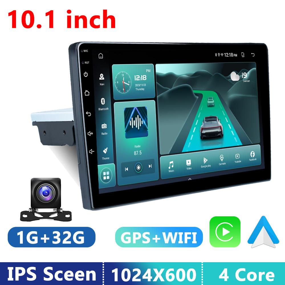 

Автомобильный радиоприемник 1 Din 10 дюймов беспроводной Carplay Android Auto GPS навигатор мультимедийный проигрыватель Wi-Fi FM BT автомобильная стереосистема 4-core 2+32 carplay