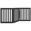 Vidaxl Foldable Dog Gate, 3 Panels, Black, 150 Cm