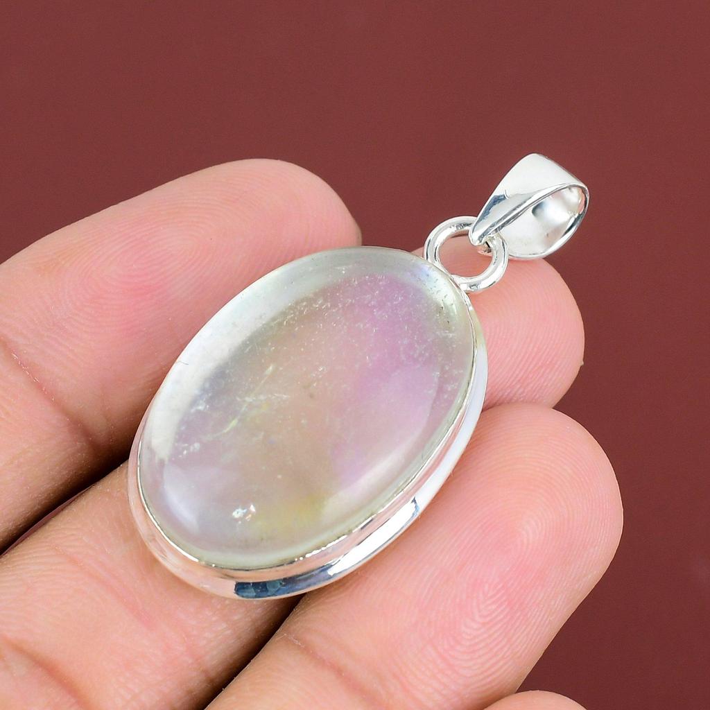 Rainbow Mystic Opal Pendant Handmade Jewelry Real Gemstone Pendant 925 Sterling Silver Pendant Antique Jewelry Stylish Pendant Gifts For Him