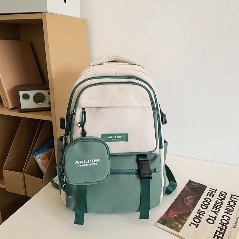 Schoolbag new trendy and cool Japanese ins tooling college student couple computer bag Korean version middle school student strong and durable