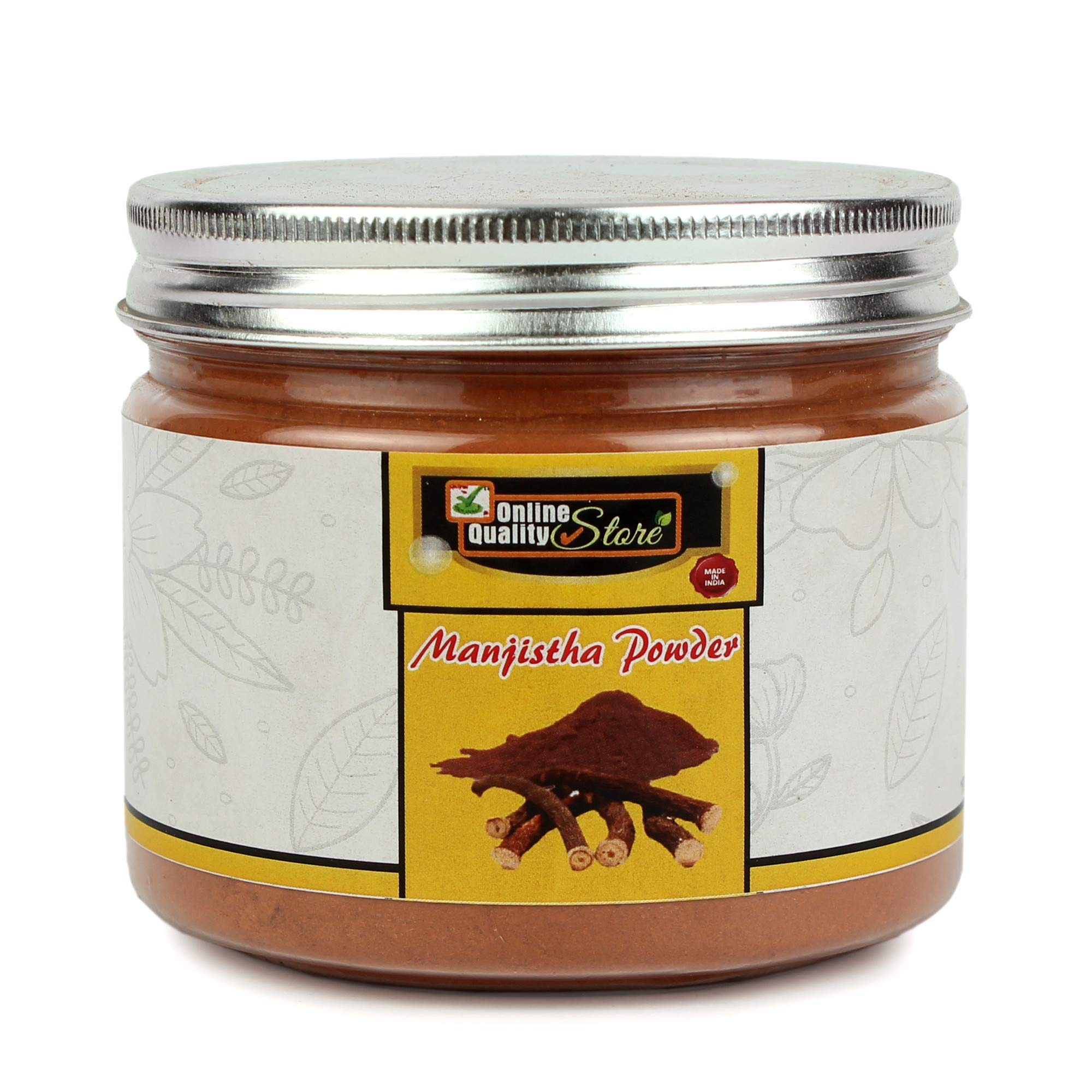 Online Quality Store Organic Manjistha Powder, 100g |Rubia Cordifolia |100% Pure & Natural Manjistha Powder Manjistha Powder for face, Hair Care &