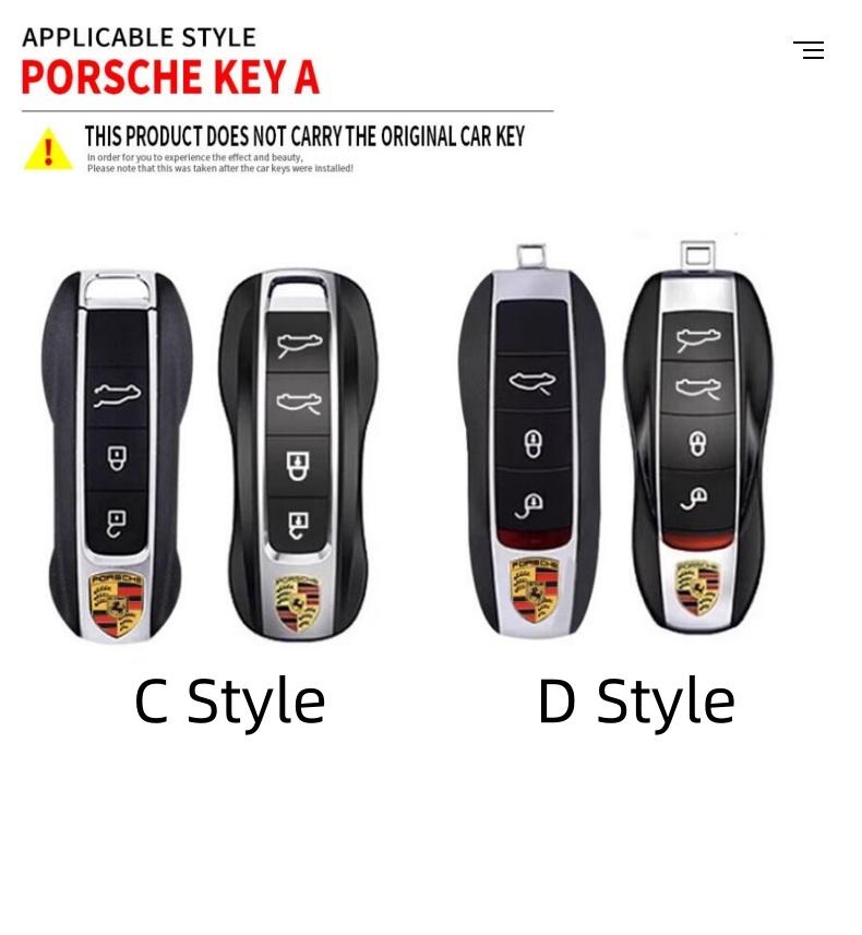 Zinklegierung Auto Schlüsselabdeckung Hülle Schutzschale für Porsche 911 718 Panamera Macan Cayenne Boxster Cayman Auto Fernbedienung Zubehör