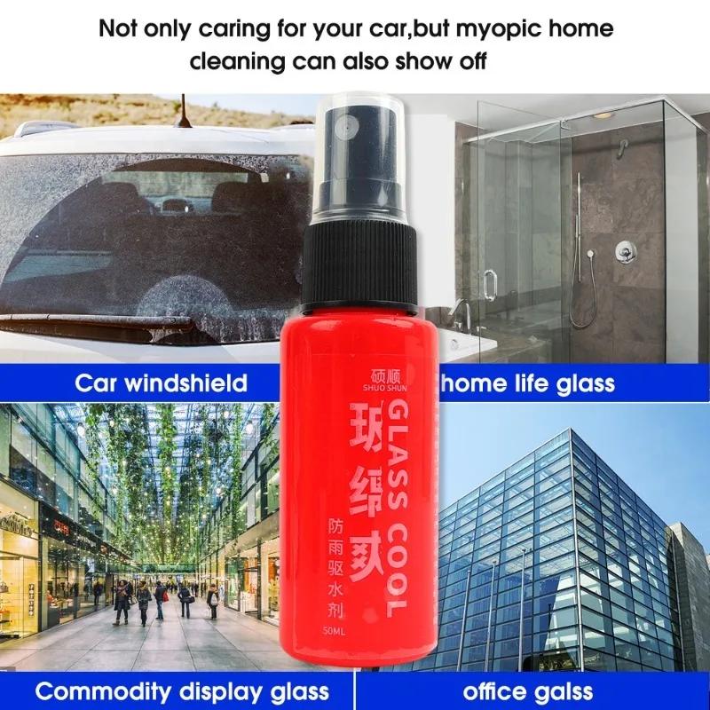 Car Glass Water Repellent Auto Front Windshield Rearview Mirror Quick Rainproof Spray Glass Cleaning Tools Oil-displacing Agent