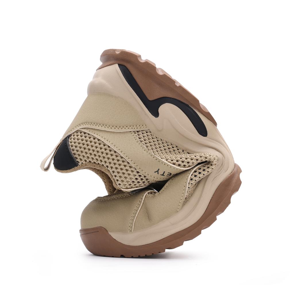 Summer Safety Shoes For Men Breathable Work Shoes With Plastic Toe Industrial Soft Sole Shoes Lightweight Safety Sneaker For Men