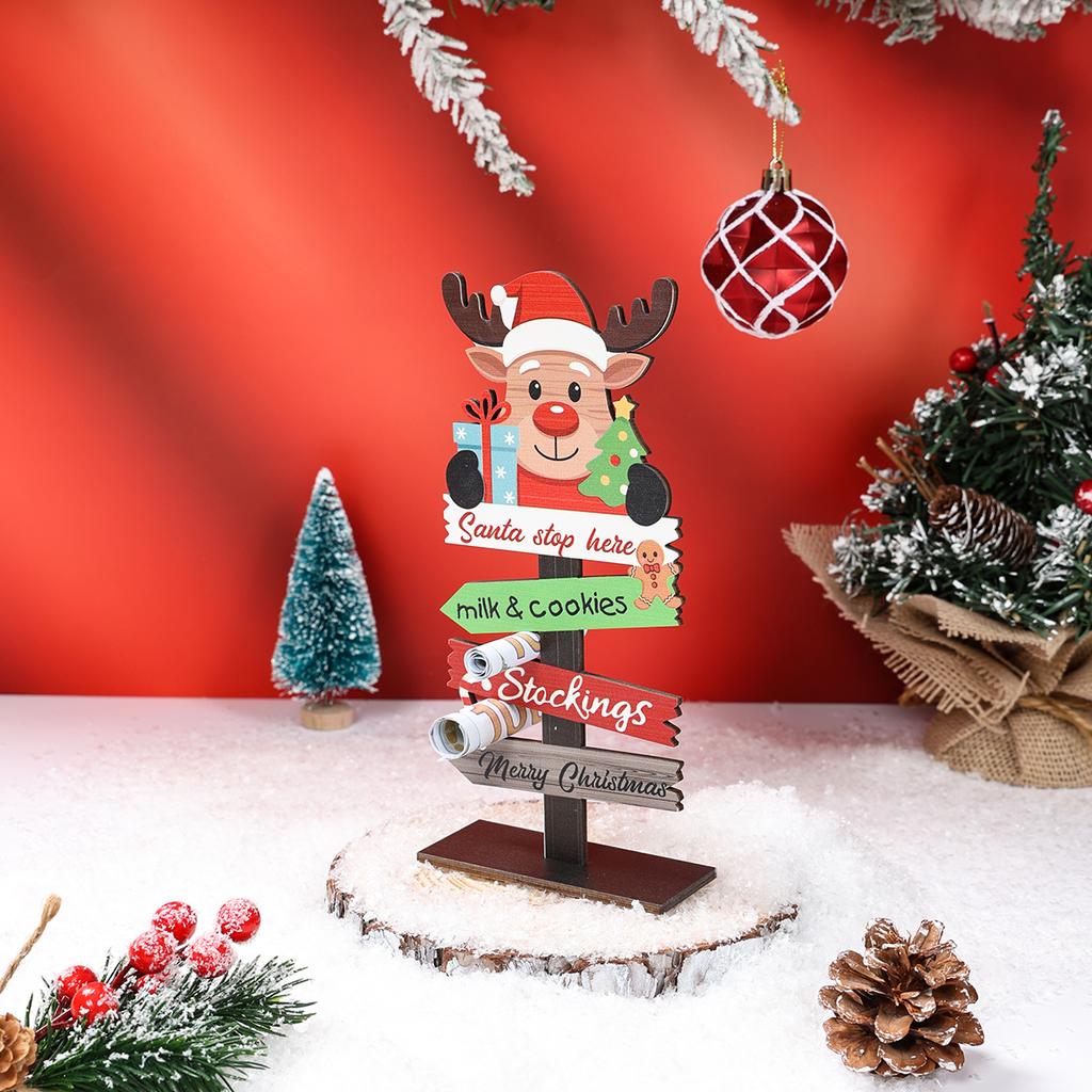 Christmas Wooden Signs Ornaments Merry Christmas Decorations for Home 2025 Xmas Desktop Ornaments Navidad Natal New Year 2026