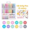 3D Three-dimensional Jelly Pen Color Gel Pen Student Cute Pen DIY Multi-color Painting Pen Graffiti Ceramic Metal Glass Nail Pen
