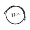 BULLSPANN Motorcycle Brake Hose, Clutch Hose, Hose, For Motorcycles, ATVs, Off-Road Bikes, Universal, Durable, Replacement, Black, Angle 28°, 90cm
