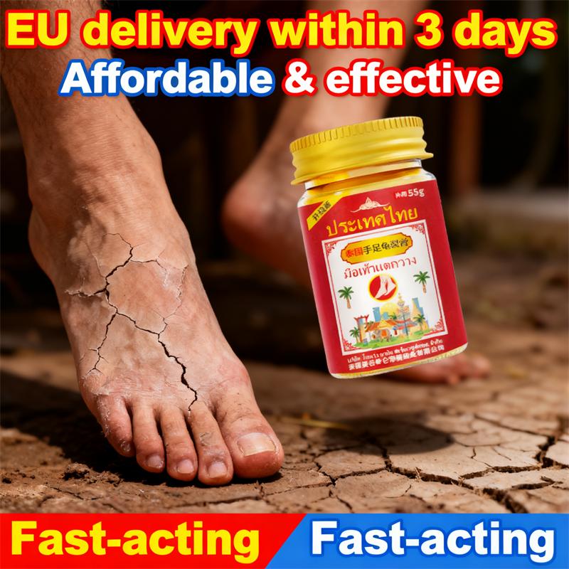 Tajski krem na pękające stopy i dłonie - Leczy suchą, spierzchniętą skórę, 55g Autentyczny import tajski