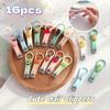 16pcs of Cute and Creative Nail Clippers,portable Foldable Pedicure and Nail Art Tools,colorful Mini Nail Clippers, Party Gifts