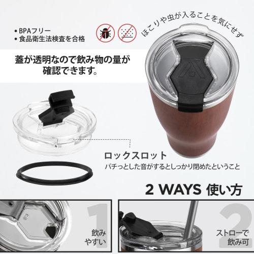 HAUSHOF 600ml Stainless Steel Tumbler with Lid, Car Tumbler, Coffee Cup, Water Bottle, Mug, Double Walled, Vacuum Insulated, Large Capacity, Keeps Hot