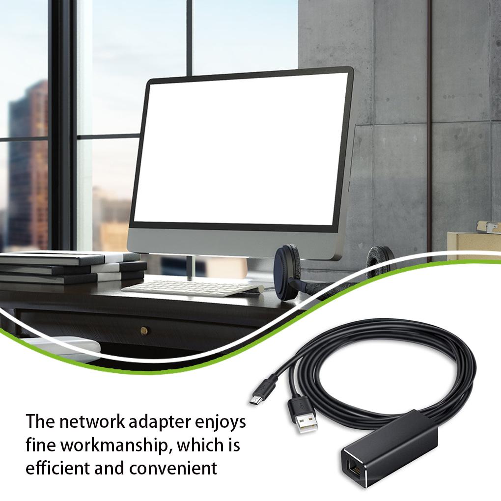 USB Ethernet Adapter Connecting Accessories Professional Television Fitting Stable Network Connector Converter Equipment