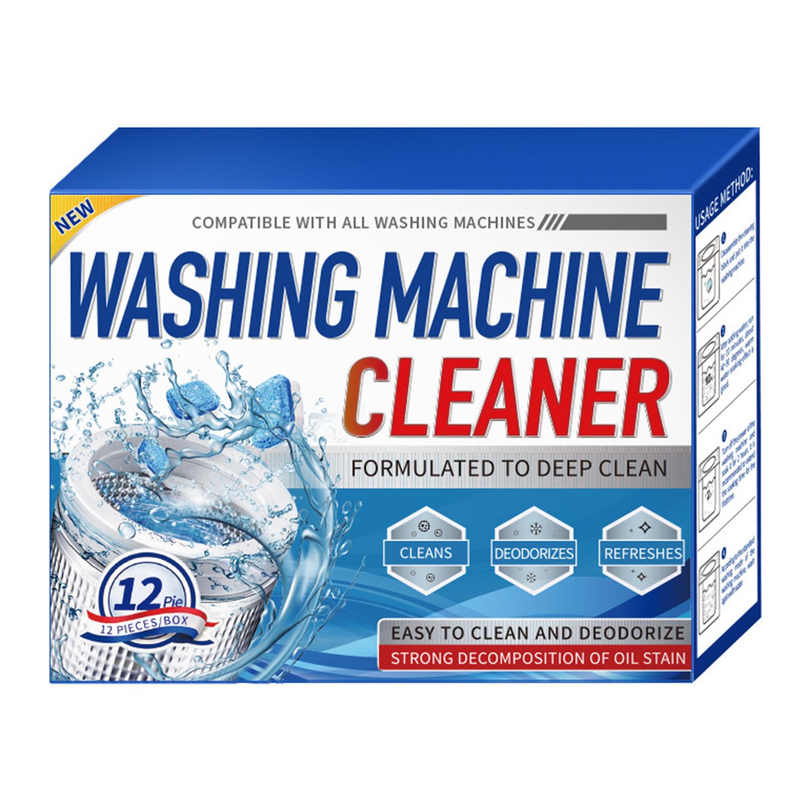 

12/24pcs Washing Machine Descaler 360 Degree All Around Deep Cleaning Limescale Remover for Clean Inside Drums Cleaner Blue 12PCS