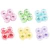 4x Skateboard Wheels with Abec-9 608RS Bearings Repair Parts Clear PU Luminous Smooth Flash Light up Longboard Wheels Rollers