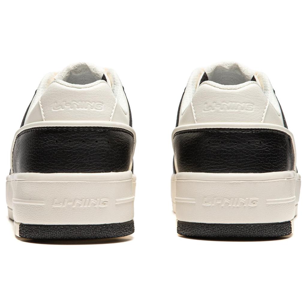 New LiNing Cheese Slip Resistant Low Top Skateboard Shoes Women's Black White AGCU104-4