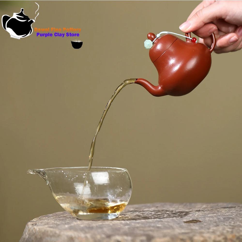 Yixing purple clay teapot raw ore small coal kiln Zhu Ni Meng Chen Si Ting teapot Kung Fu Chinese tea set