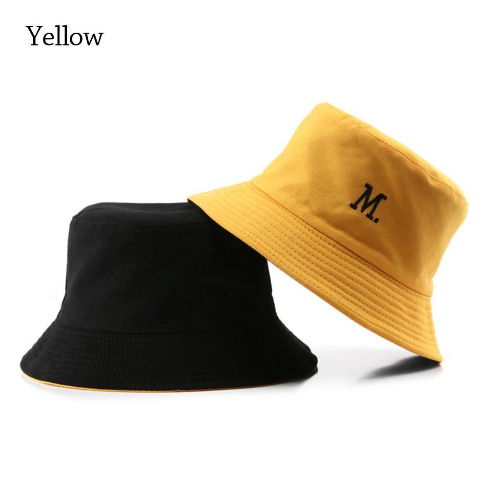New Double-Sided Bucket Hat Women Men Beach Anti-UV Sun Hat Wide Brim Visors Foldable Portable Summer Fisherman Panama Cap