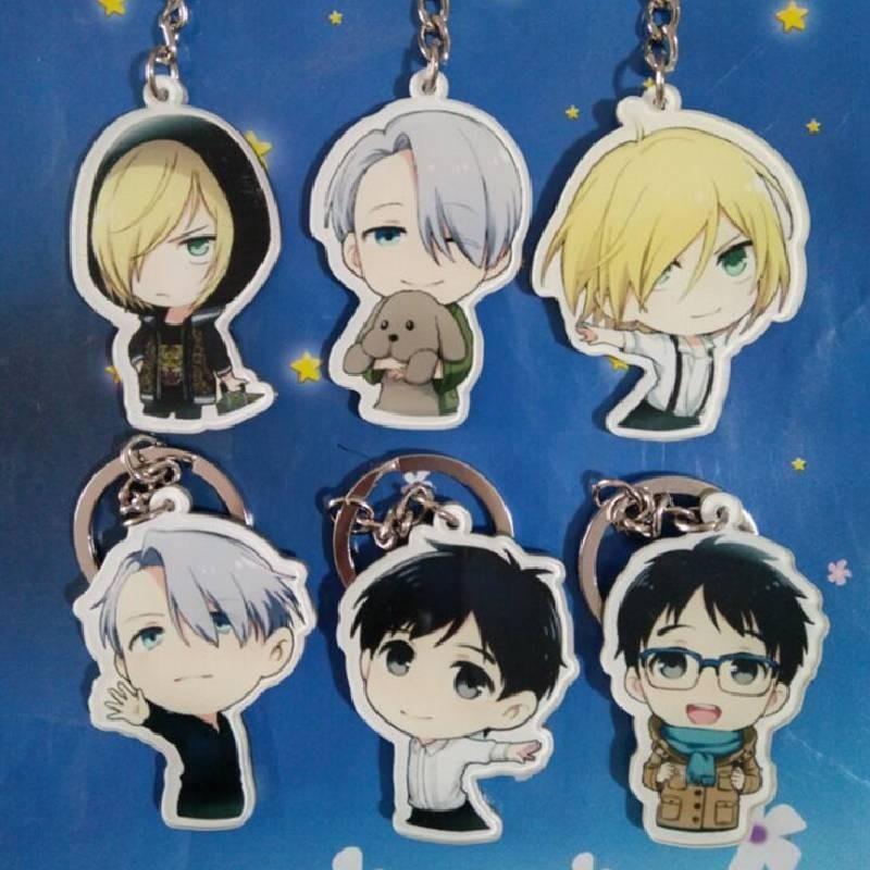 High-quality Yuri On Ice Anime Acrylic Keychain Single And Double-sided