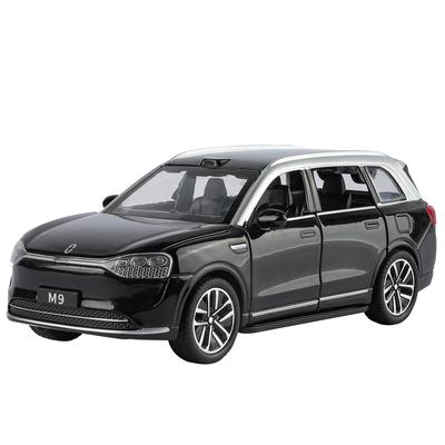 1/32 AITO M9 SUV Alliage Nouvelle Énergie Modèle de Voiture Moulé sous Pression Métal Véhicules de Luxe Modèle de Voiture Simulation Son et Lumière Jouet Cadeau pour Enfants