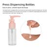 Travel Bottles Kit Clear Leakage Proof Empty Portable Toiletry Containers Set for Lotion Cream Shampoo Pink