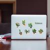 50 Pcs Green Plant Graffiti Stickers: Plant Decorations for Guitar, Notebook, Suitcase