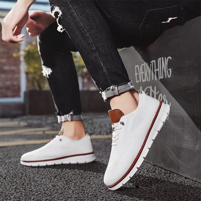 2025 Men's Sneaker Shoes New British Style Summer Running Breathable Mesh Lightweight Flat Outdoor Walking Shoes Large Size
