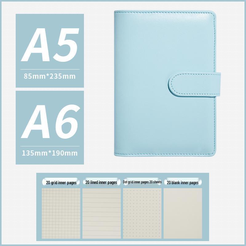 Macaron lösbladsanteckningsbok med avtagbart omslag, kalenderbok