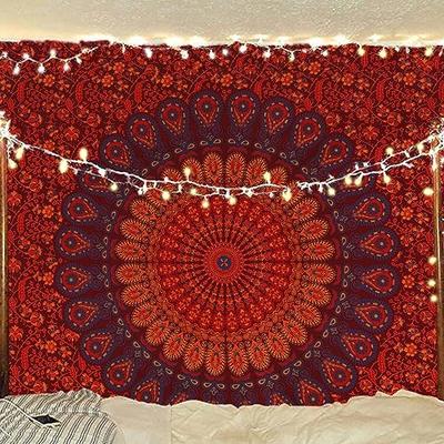 Indian Hippie Bohemian Psychedelic Mandala Wall Hanging Bedding Tapestry